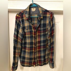 Vans Multicolor Plaid Casual Button Down Shirt